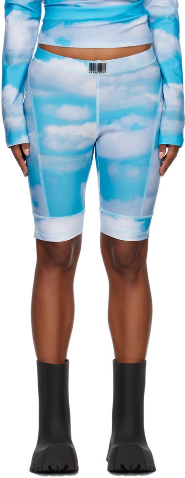 Šortky VETEMENTS Printed Bike Shorts Modrá | VL14AT400S, 0