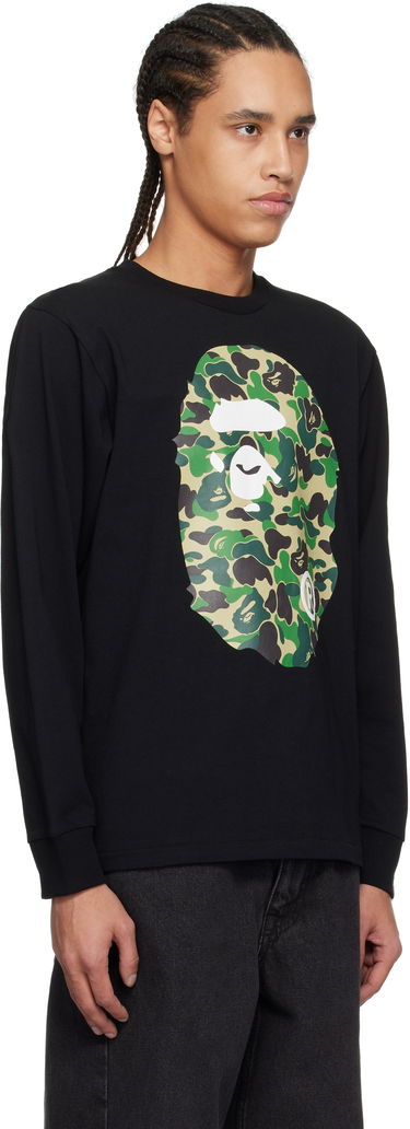 Tričko BAPE A Bathing Ape ABC Camo Big Ape Head Long Sleeve T-Shirt Biela | 001LTL301015M, 4