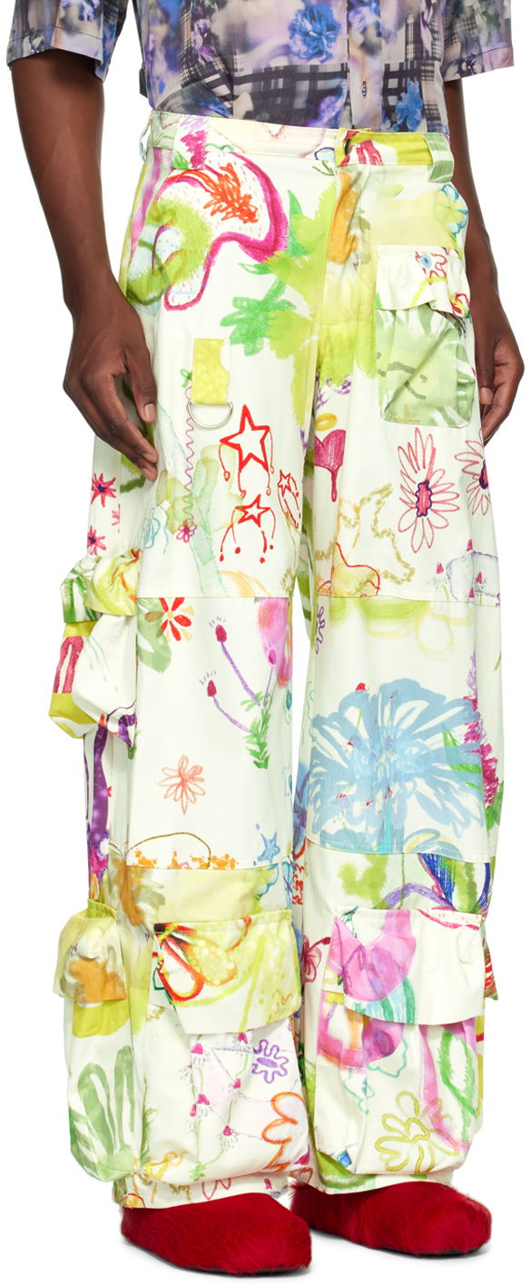 Cargo nohavice Collina Strada Collina Strada Garden Print Cargo Pants Rôznofarebný | XX6407, 1