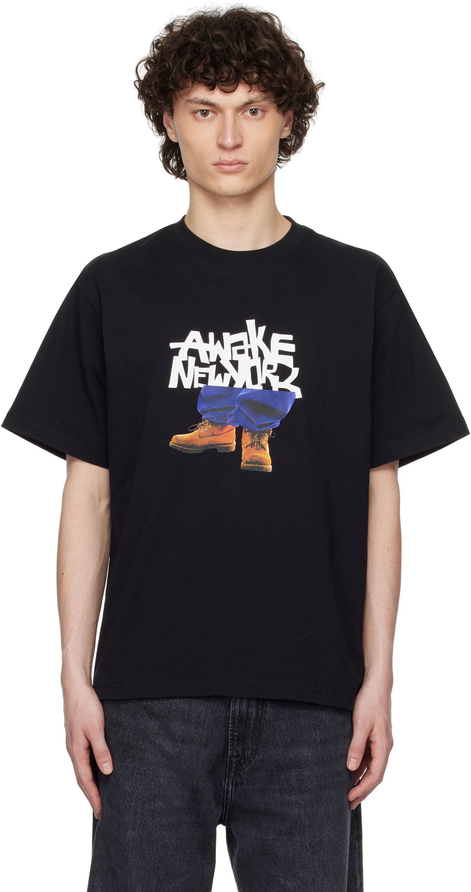 Tričko Awake NY Awake NY Stomper Graphic T-Shirt Čierna | AWK-SP25-TS009, 0