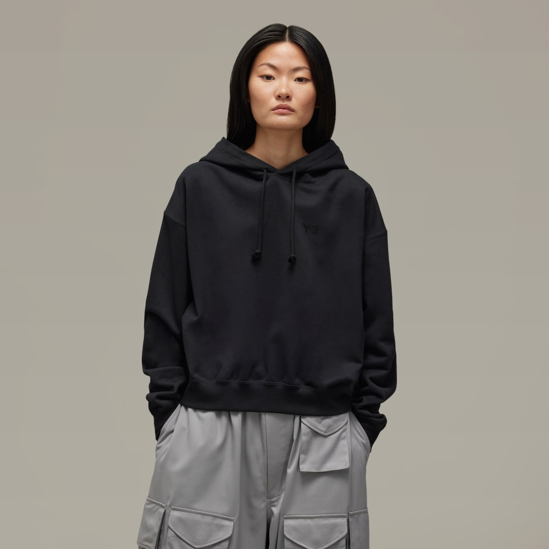 Mikina Y-3 Y-3 Brushed Terry Boxy Čierna | JD9790, 1