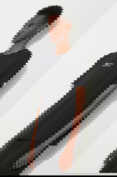 Tričko Alpha Industries T-Shirt With Print Čierna | 118529.649, 4