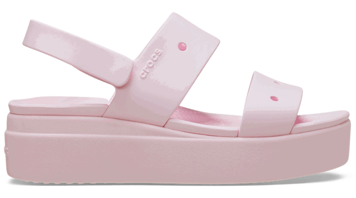 Tenisky a topánky Crocs Brooklyn Low Wedge Sandals Ružová | 210676-6ZW, 0