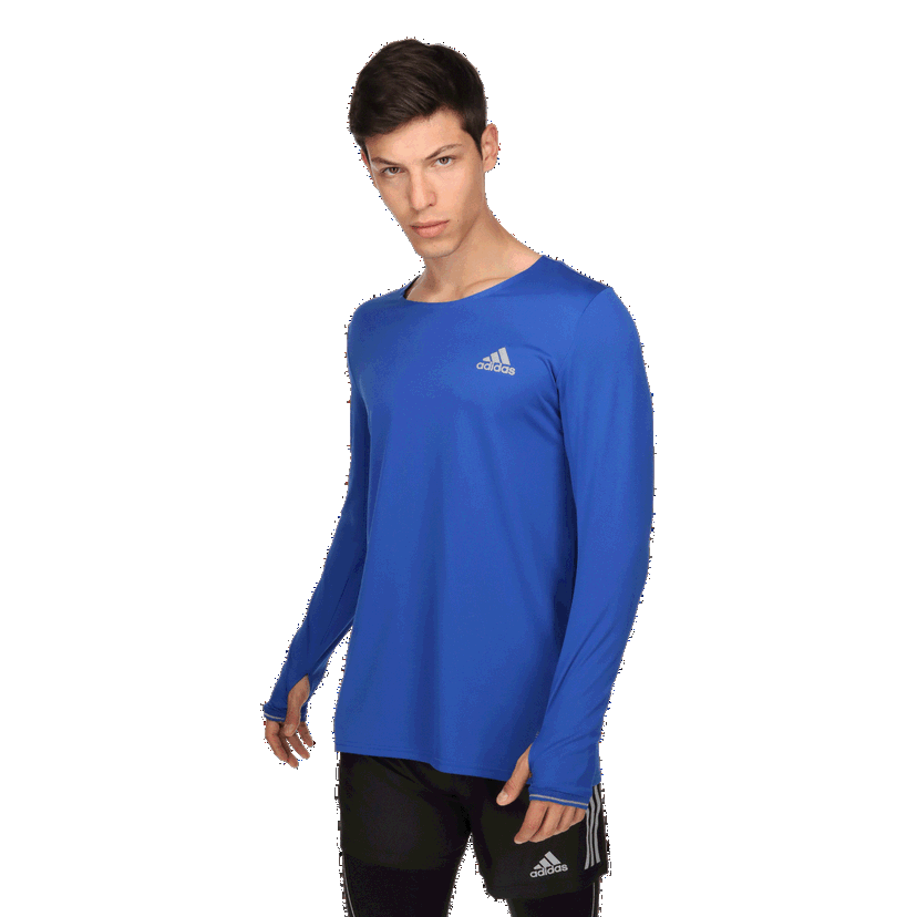 Tričko adidas Originals Fast Long Sleeve Running T-Shirt Modrá | HK5656