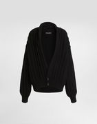Dolce & Gabbana Virgin Wool Knit Cropped Cardigan