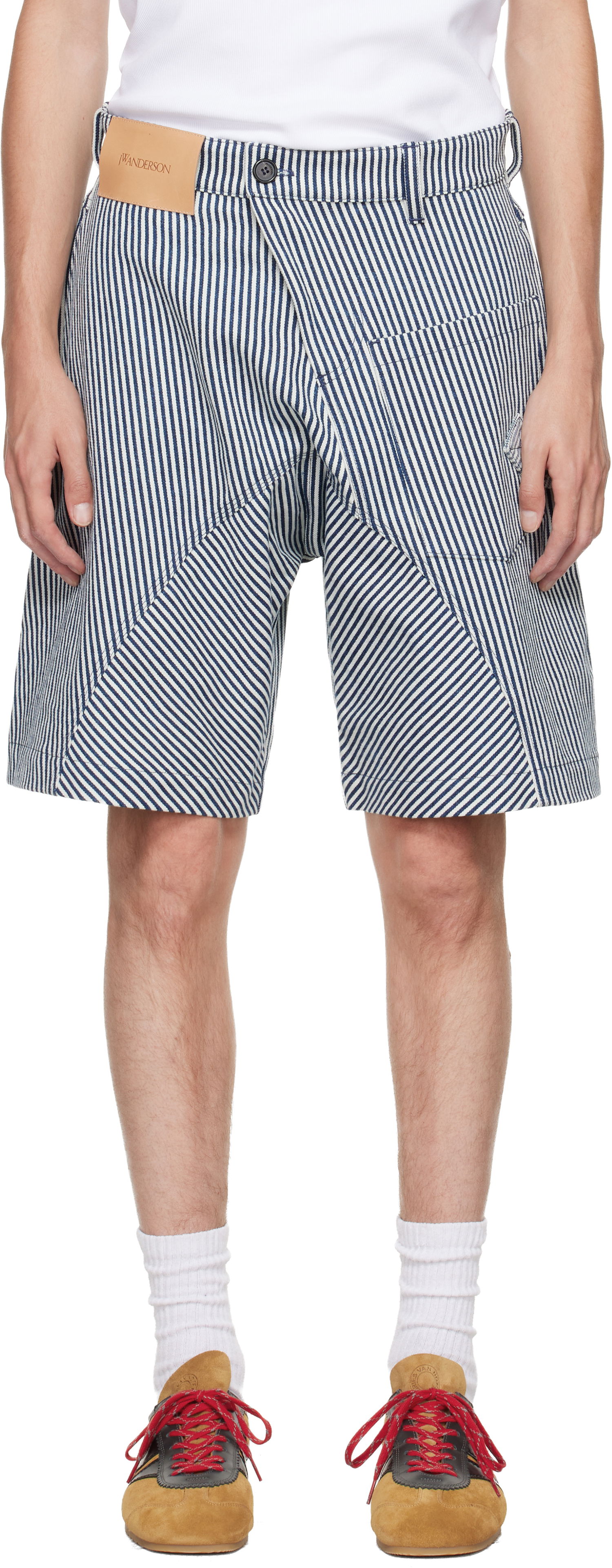 Šortky JW Anderson JW Anderson Twisted Workwear Shorts Navy | SR0124-PG1819, 0