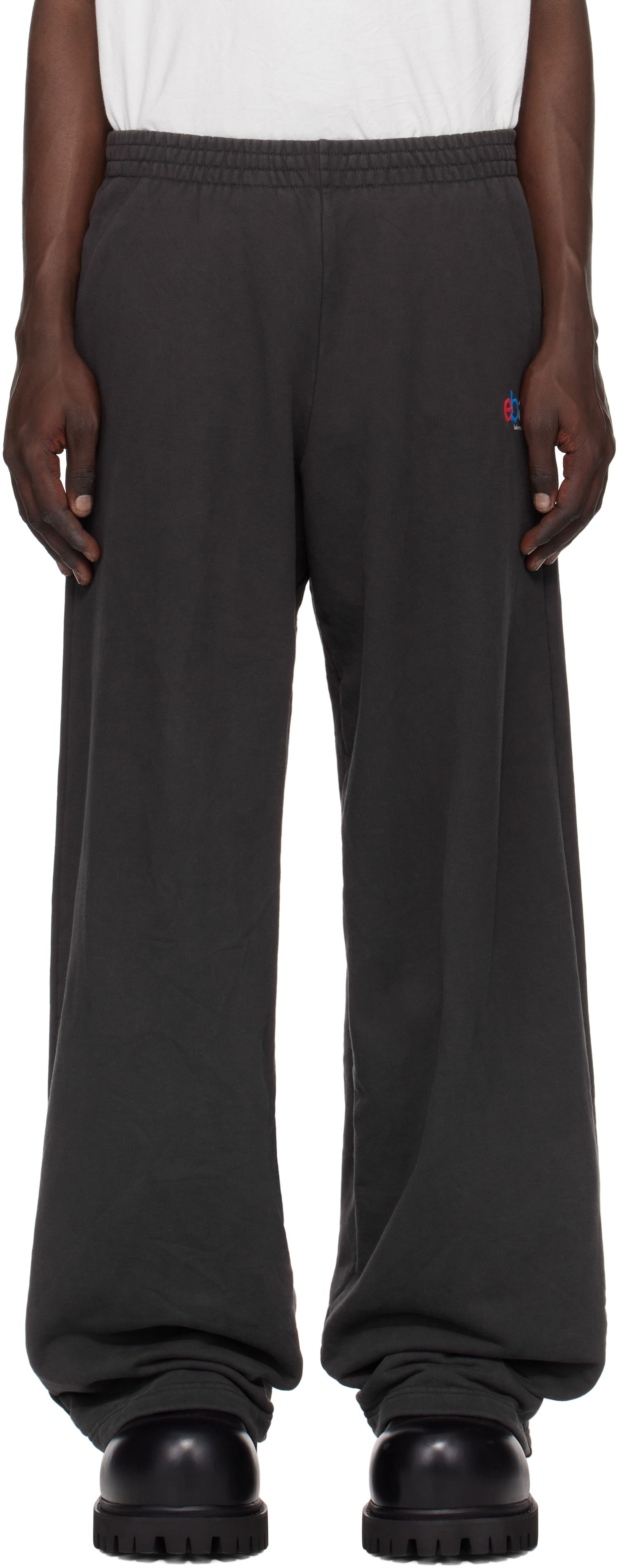 Tepláky Balenciaga Balenciaga eBay Edition Baggy Sweatpants Šedá | 803266TRVD21055, 0