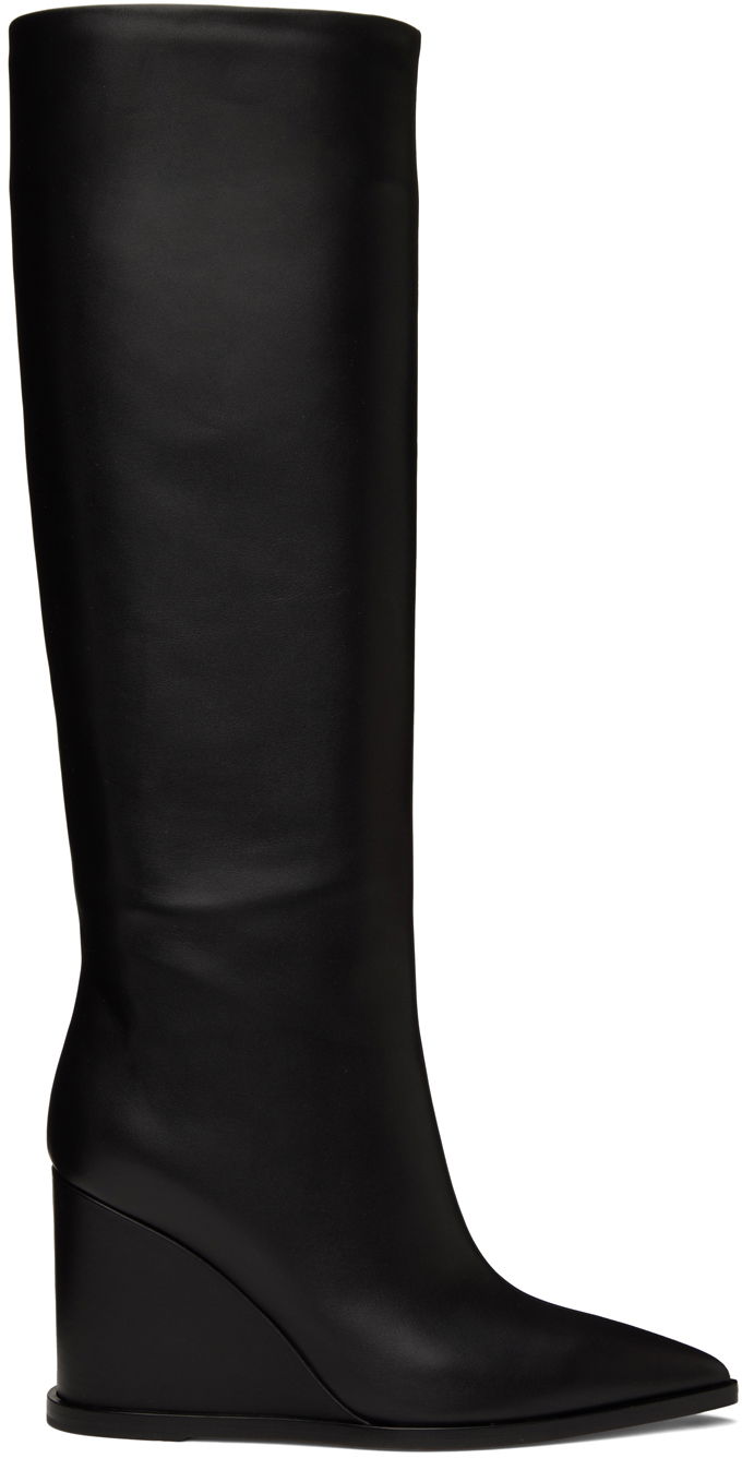 Kabáty Gianvito Rossi Gianvito Rossi Hamnes Wedge Tall Boots Čierna | G80394.85RIC.VGI