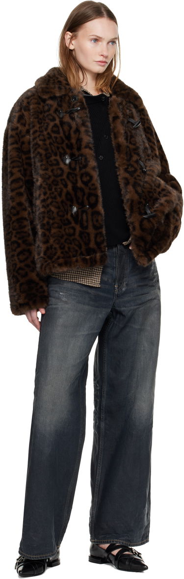 Bunda Andersson Bell Andersson Bell Leopard Fur Duffle Jacket Hnedá | awa735u, 3