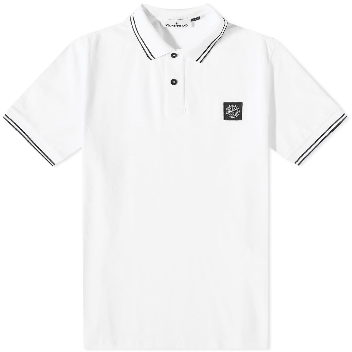 Polo tričko Stone Island Patch Polo Biela | 10152SC18-A1001, 0