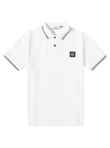 Polo tričko Stone Island Patch Polo Biela | 10152SC18-A1001