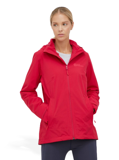 Vetrovka Jack Wolfskin Moonrise 3in1 Jacket Červená | 1115621