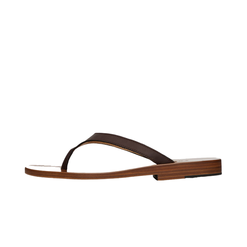 Tenisky a topánky Rhude Leather Beach Sandals Hnedá | RHSS23FO35036372