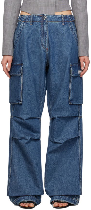Cargo nohavice Coperni Coperni Wide Leg Cargo Denim Pants Modrá | COPP40252, 0