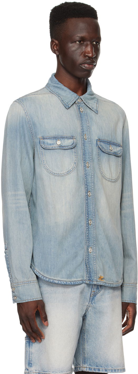 Košeľa Courrèges Denim Shirt Modrá | 124DCH015CO0102, 1