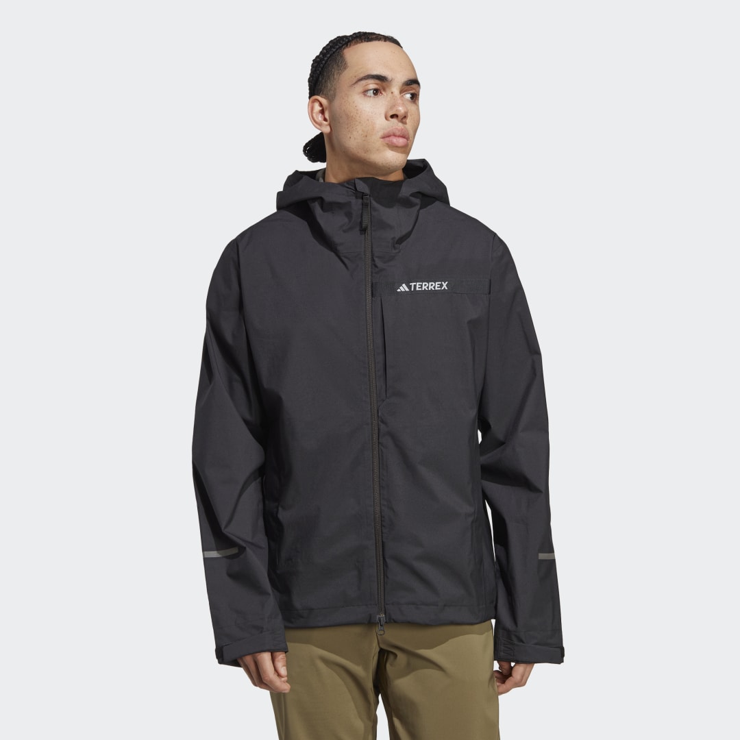Vetrovka adidas Originals Terrex Multi RAIN.RDY 2.5-Layer Rain Jacket Čierna | HM4051, 0