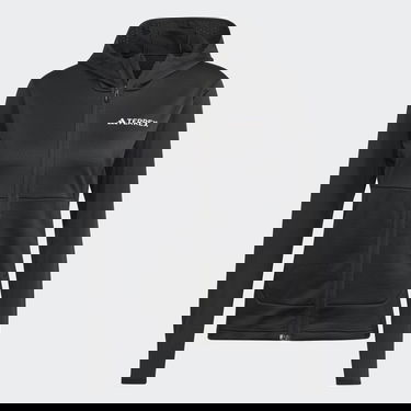 Bunda adidas Performance Terrex Xperior Light Fleece Hooded Jacket Čierna | IB1823, 4