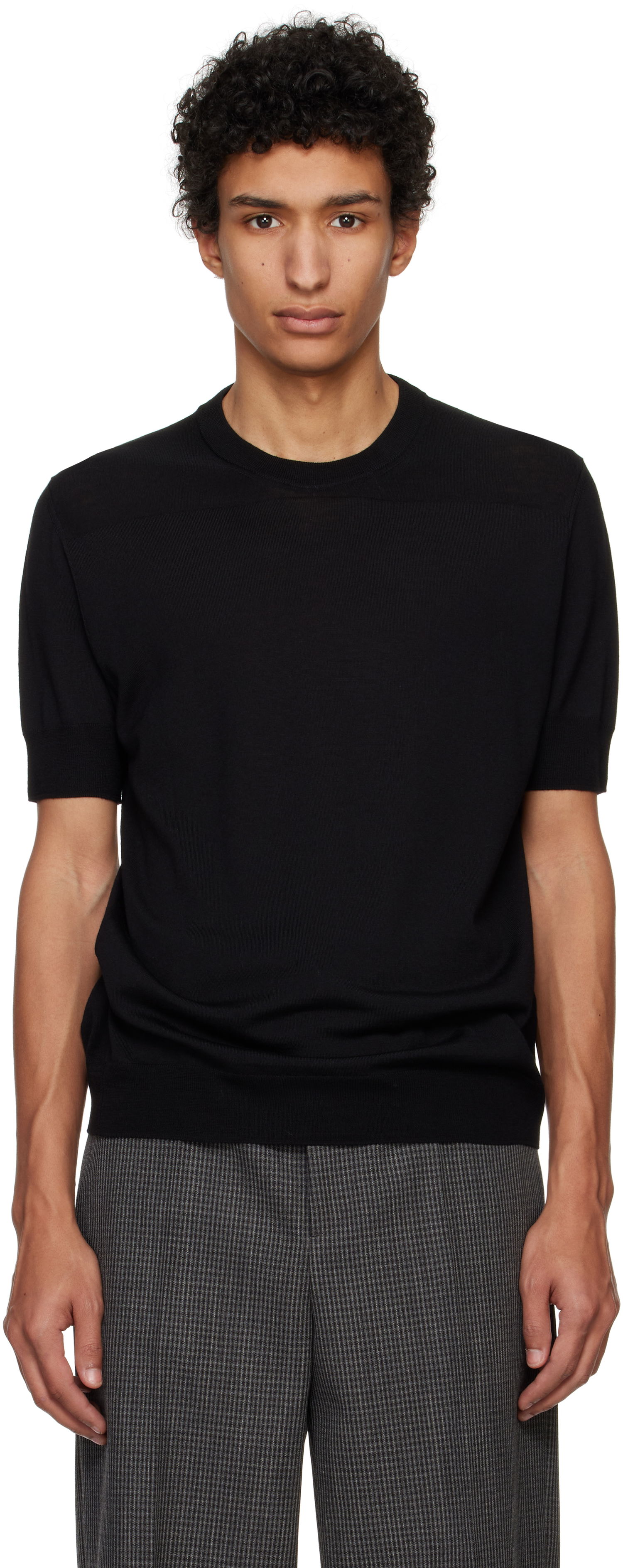 Tričko Jil Sander Jil Sander Virgin Wool T-Shirt Čierna | J22GC0104_J14610, 0