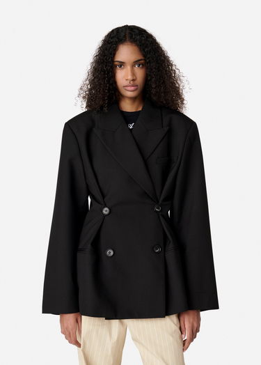Bunda AXEL ARIGATO Double-Breasted Cropped Blazer Čierna | A2873001, 8