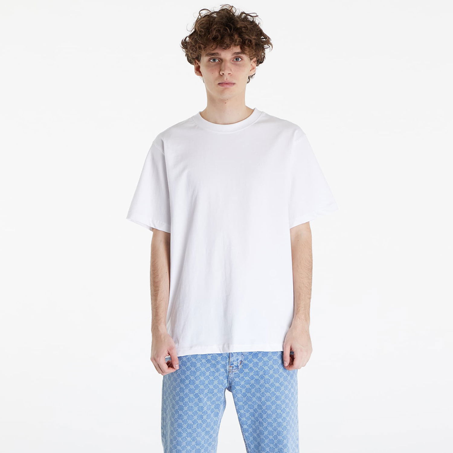 Tričko Queens Essential T-Shirt With Tonal Print White Oranžová | QNS_007, 0