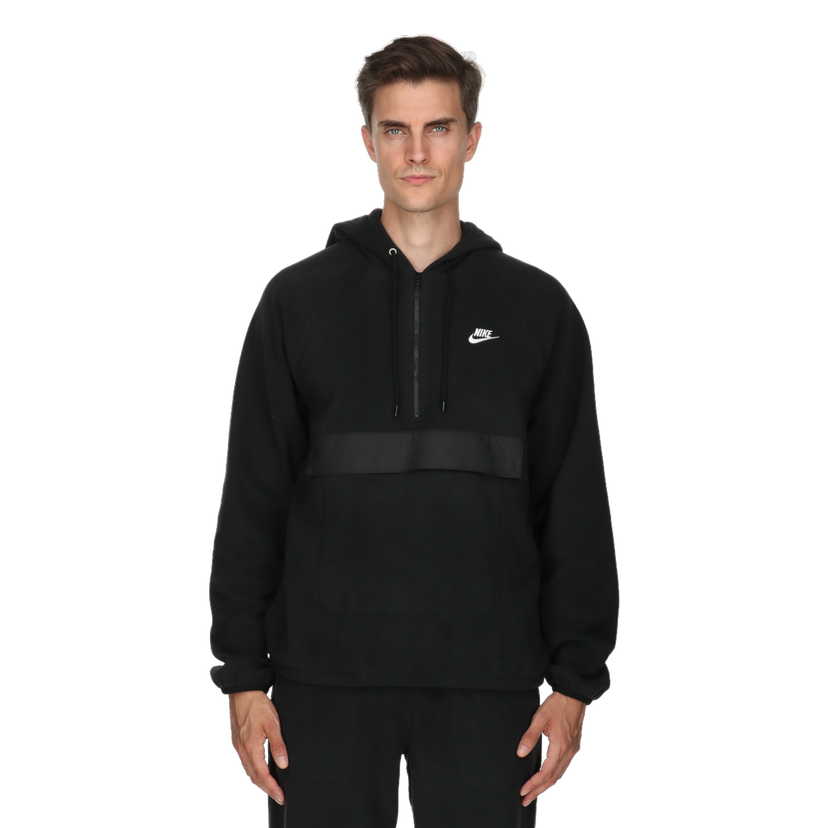 Mikina Nike NK CLUB WINTER Half-Zip Fleece Hoodie Čierna | HV1439-010