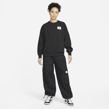 Mikina Jordan Essentials Fleece Crew Sweatshirt Čierna | DM5189-010, 0