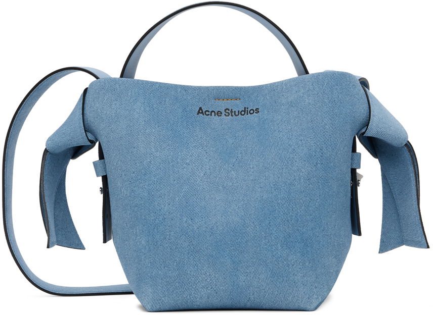 Taška cez rameno Acne Studios Mini Musubi Bag Modrá | A10304-, 0
