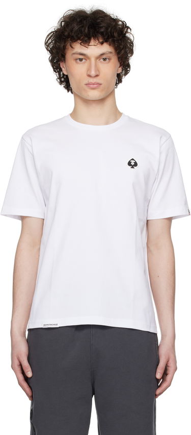 Tričko AAPE by A Bathing Ape AAPE by A Bathing Ape 'AAPE Now' Spades Graphic T-Shirt Biela | AAPTEM1599XXNWHX, 0