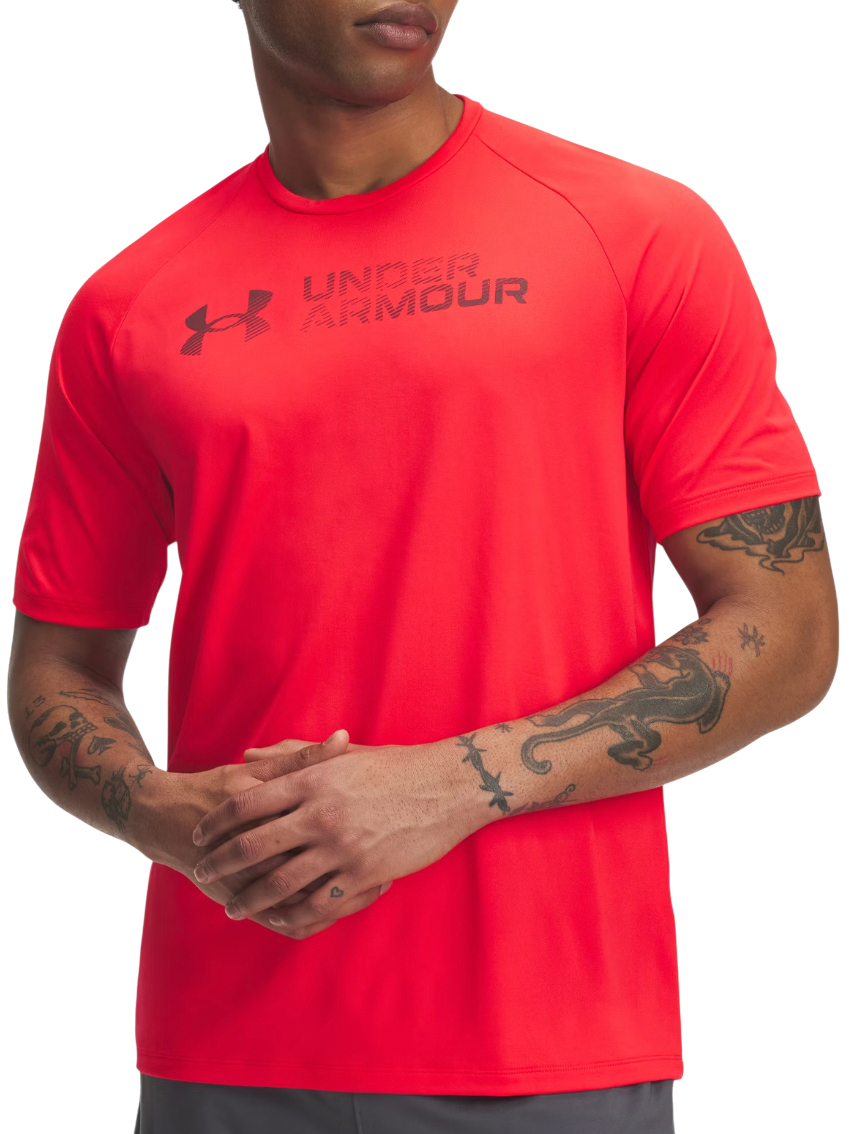 Tričko Under Armour Tech Reflective Short Sleeve T-Shirt Červená | 6005116-713, 0