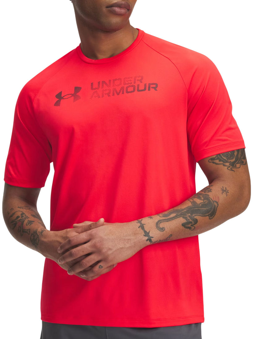 Tričko Under Armour Tech Reflective Short Sleeve T-Shirt Červená | 6005116-713