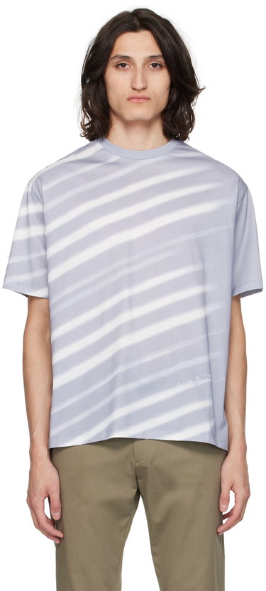 Tričko Paul Smith Paul Smith Morning Light Stripe T-Shirt Šedá | M1R-110Y-MP4287-40, 0