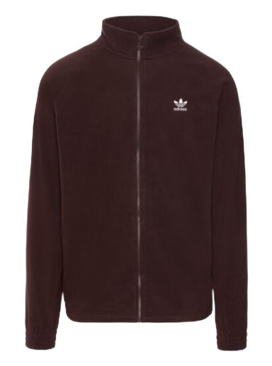 Mikina adidas Originals Fleece Trefoil Fz Tedd Vínová | IK8383