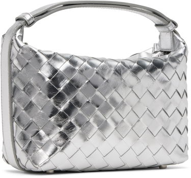 Kabelka Bottega Veneta Wallace Metallic Leather Shoulder Bag Metalická | 754443 V4P11, 2