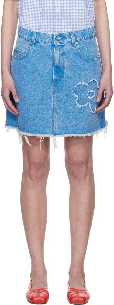 Sukňa Marni Marni Flared Denim Miniskirt Modrá | GOJD0457Q2 USCX34, 0