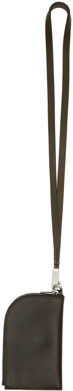 Peňaženka Rick Owens Leather Neck Wallet Zelené | RA02D0511 LGE, 1