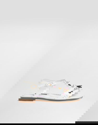 Doplnky Dolce & Gabbana Dolce & Gabbana Patent Leather Sandals With Crystals Biela | D11364AN1968V135, 0