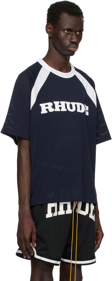 Tričko Rhude Rhude Racing Logo Mesh T-Shirt Navy | RHPS25TT20012, 1