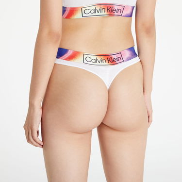 Nohavičky CALVIN KLEIN Organic Cotton Thong Pride Biela | QF6857E 100, 4