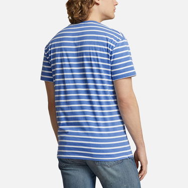 Tričko Polo by Ralph Lauren Polo Ralph Lauren Gestreiftes Classic-Fit Jersey-T-Shirt - New England Modrá | 710934662002, 1