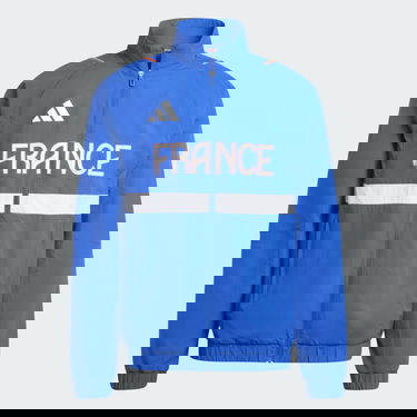 Bunda adidas Performance Team France Presentation Modrá | IS5133, 4