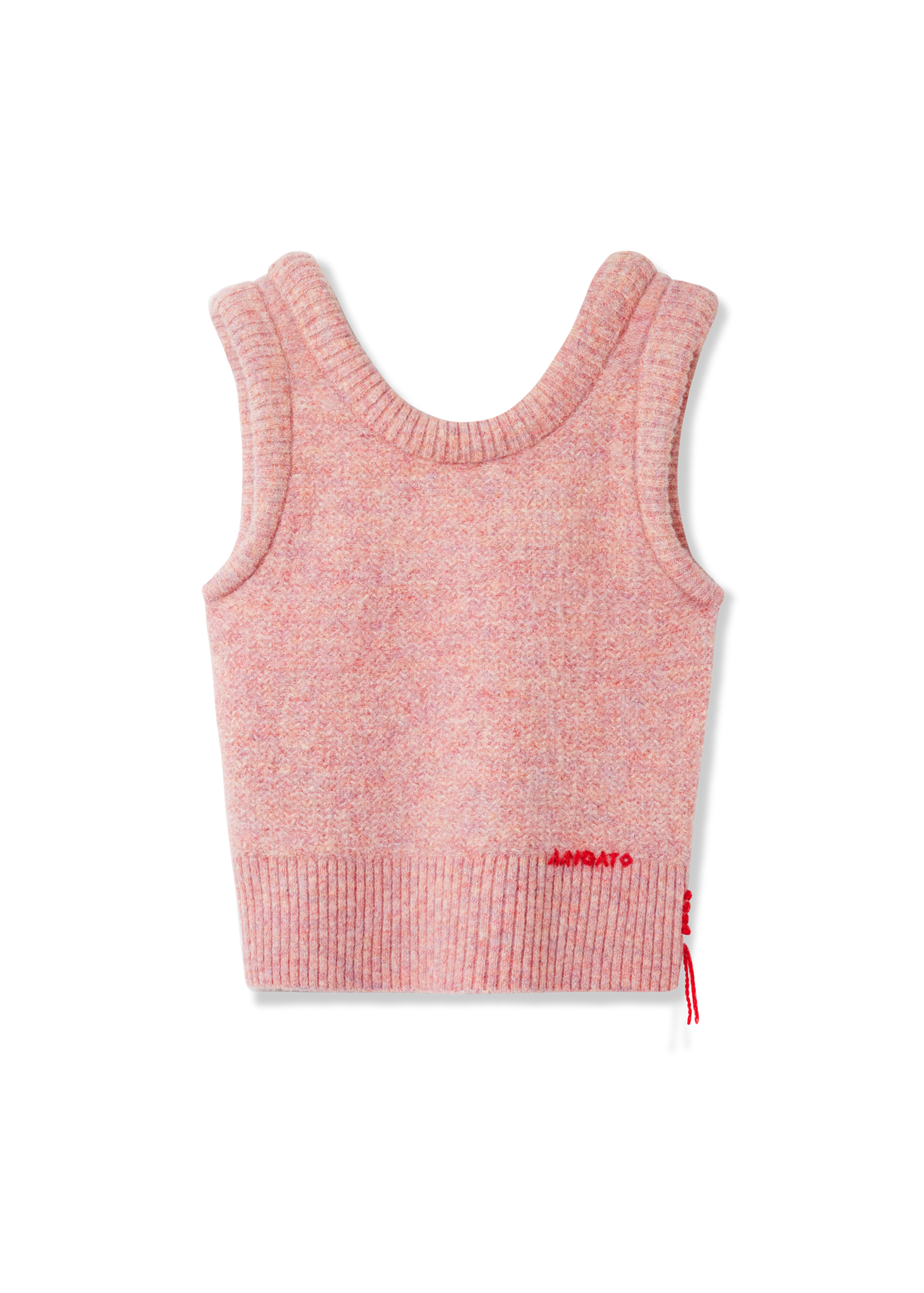 Vesta AXEL ARIGATO Ana Fluffy Sleeveless Knitted Vest Ružová | A3357001, 0