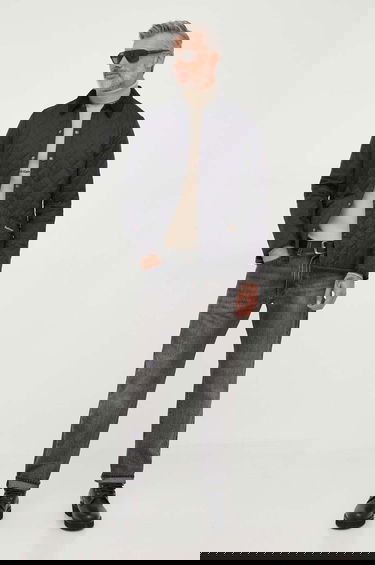 Bunda Barbour Transitional Quilted Jacket with Corduroy Collar Čierna | MQU0240, 1