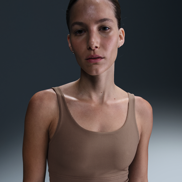 Podprsenka Nike INF WIDE RIB BRA Hnedá | hf1542-233, 2