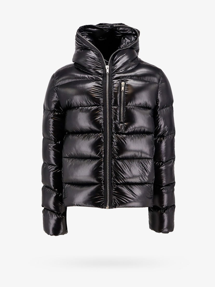 Prešívaná bunda Rick Owens Puffer Jacket With Hood Čierna | RU02D6722NLD409