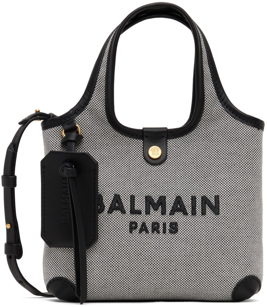 Tote bag Balmain B Army Grocery Bag Čierna | CN1FM872TMSY, 0