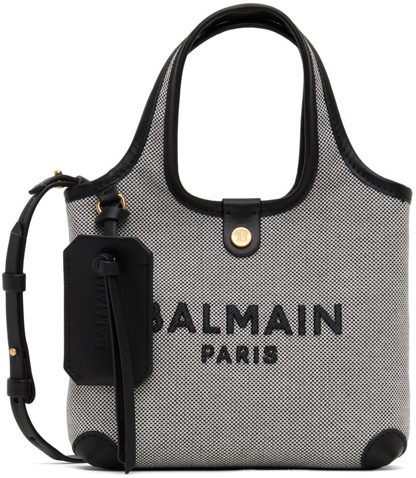 Tote bag Balmain B Army Grocery Bag Čierna | CN1FM872TMSY