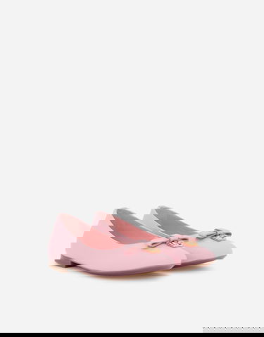 Tenisky a topánky Dolce & Gabbana Patent Leather Ballet Flats With Metal Dg Logo Ružová | D11141A132880416, 2