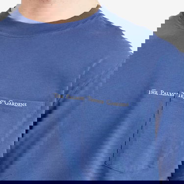 Tričko Palmes Palmes Garden Pocket T-Shirt, Size Large Modrá | P10-0042-677, 5