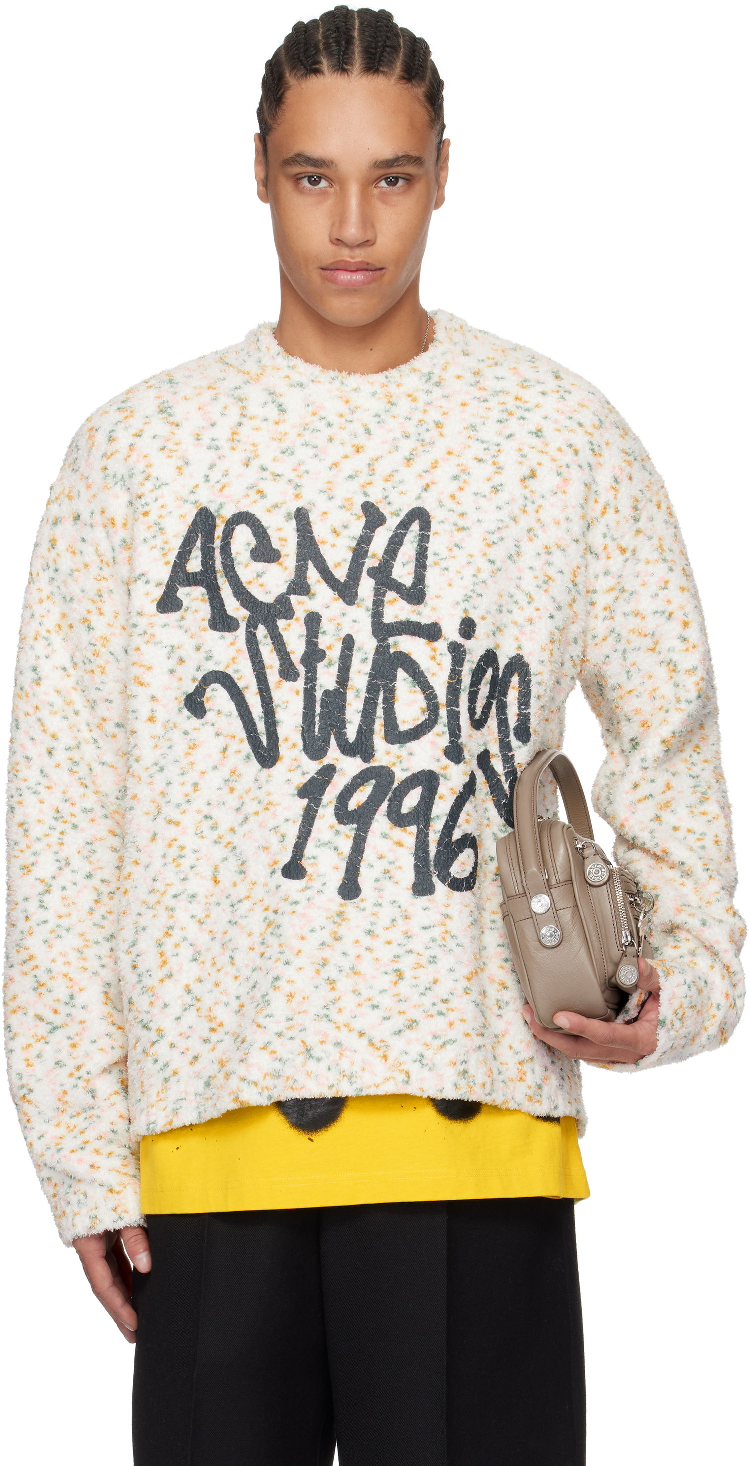 Sveter Acne Studios Acne Studios Printed Logo Knit Sweater Rôznofarebný | B60360-, 0