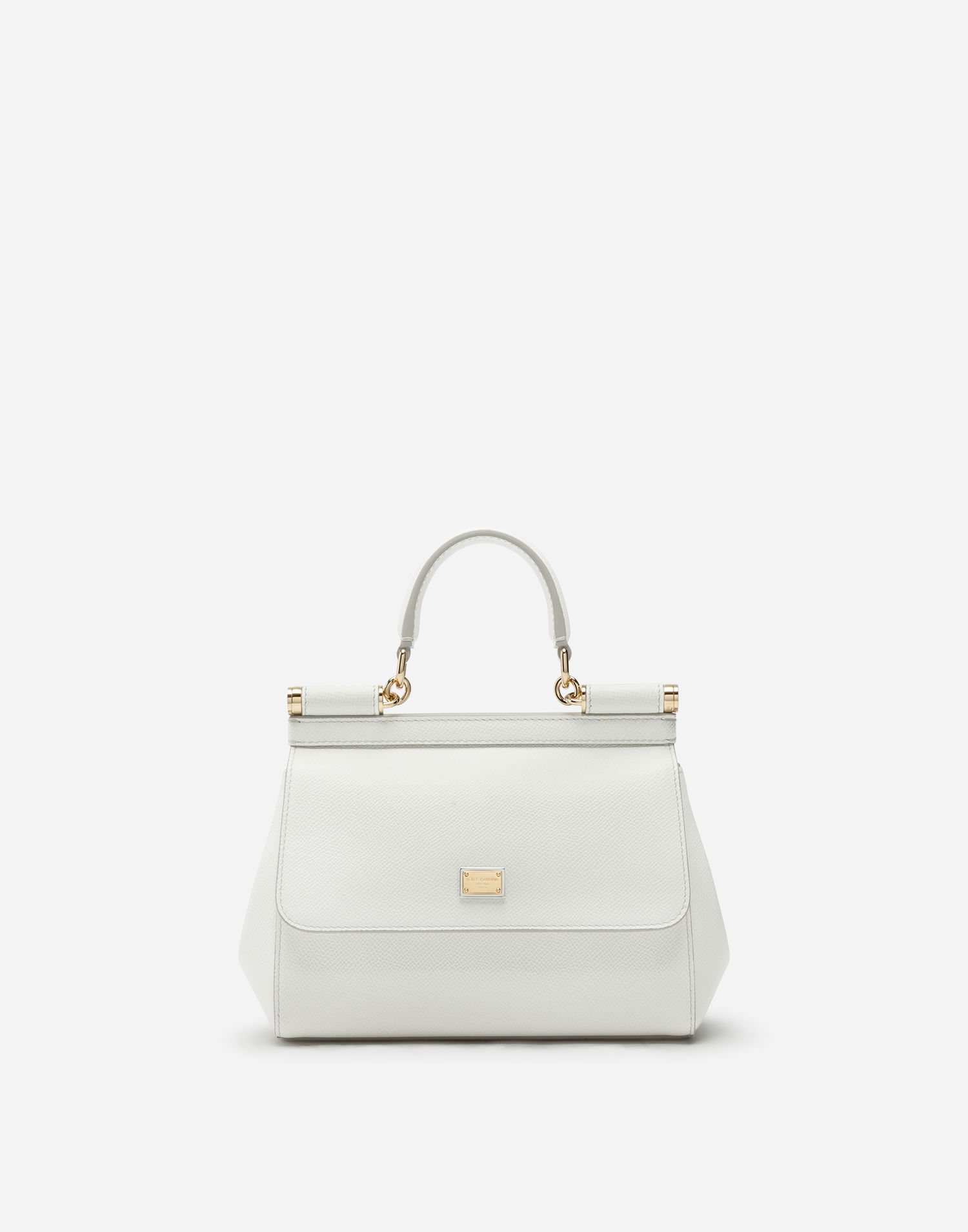 Kabelka Dolce & Gabbana White Leather Sicily Medium Shoulder Bag Biela | BB6003A100180001, 0